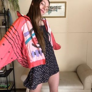 Vintage Watermelon Lightweight Skiier Jacket